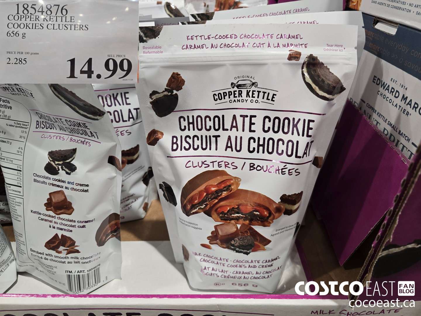 1854876 COPPER KETTLE COOKIES CLUSTERS 656 G $14.99