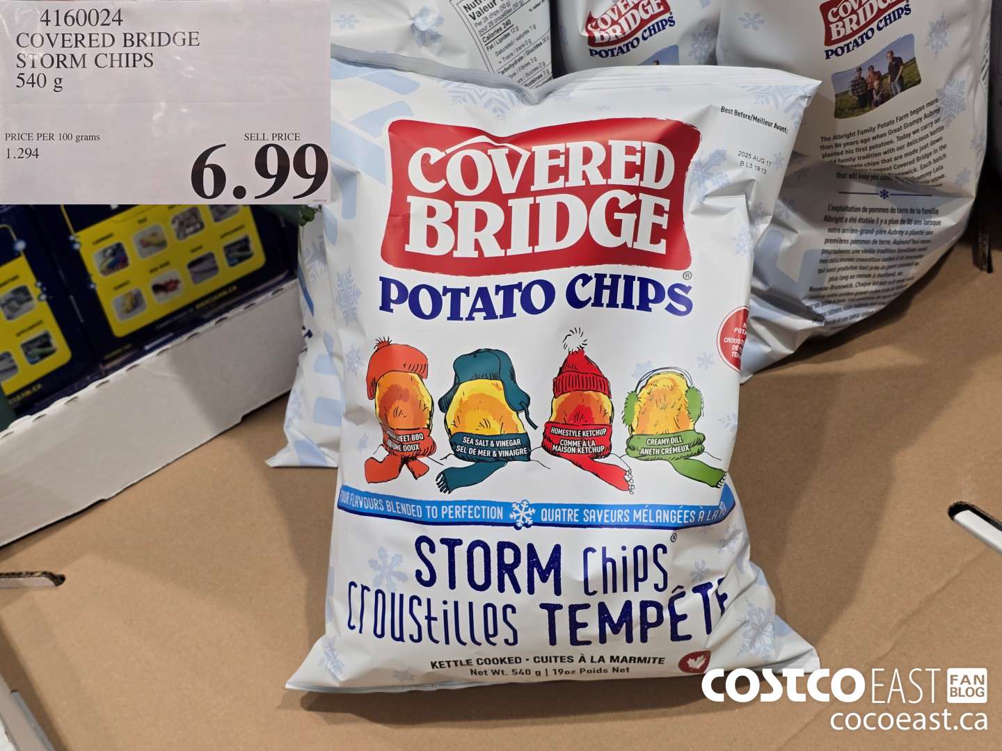 4160024 COVERED BRIDGE STORM CHIPS 540 9 $6.99