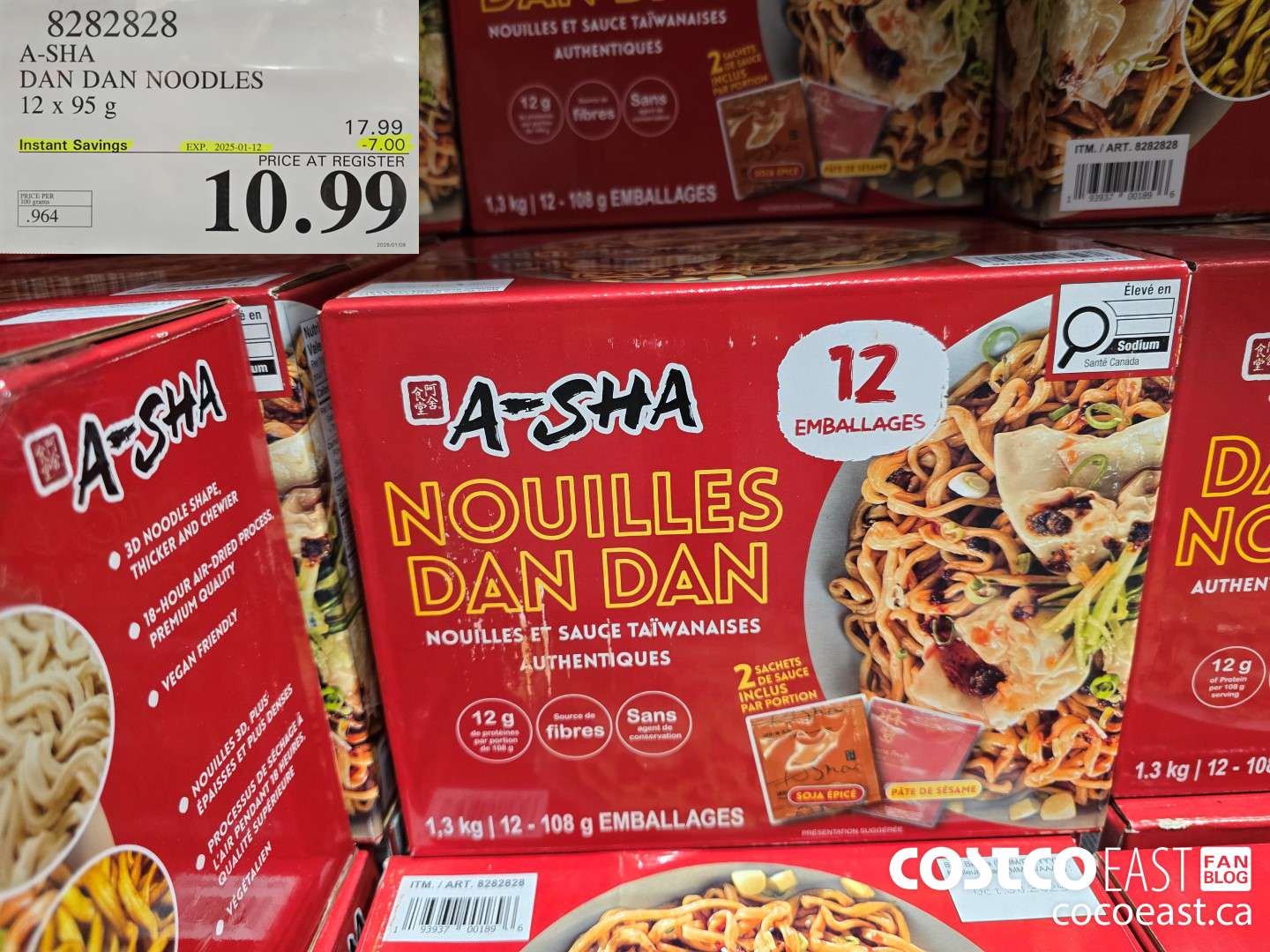8282828 DAN DAN NOODLES 12 X 95 G ($7.00 INSTANT SAVINGS EXPIRES ON 2025-01-12) $10.99