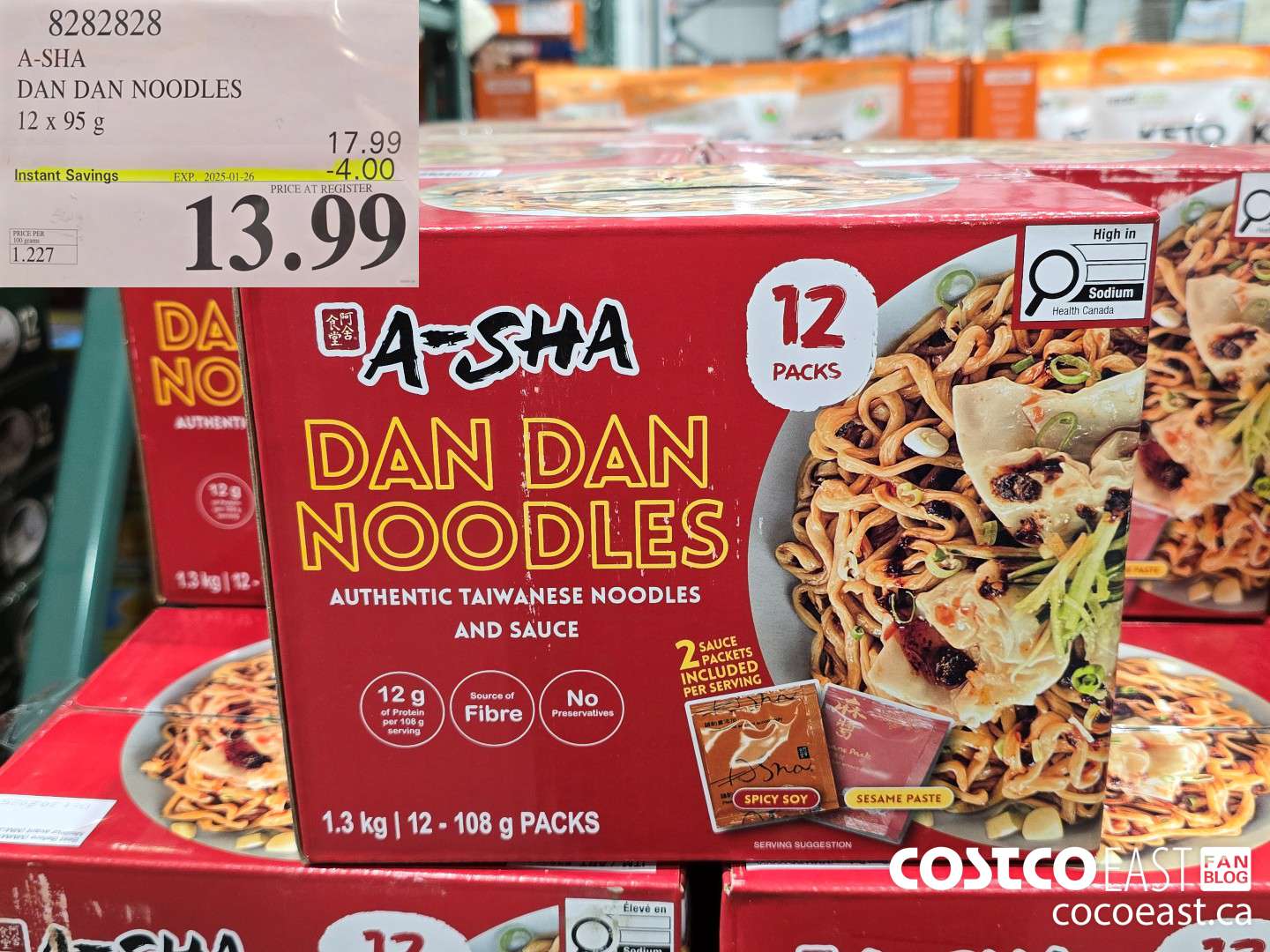 8282828 DAN DAN NOODLES 12 X 95 G ($4.00 INSTANT SAVINGS EXPIRES ON 2025-01-26) $13.99