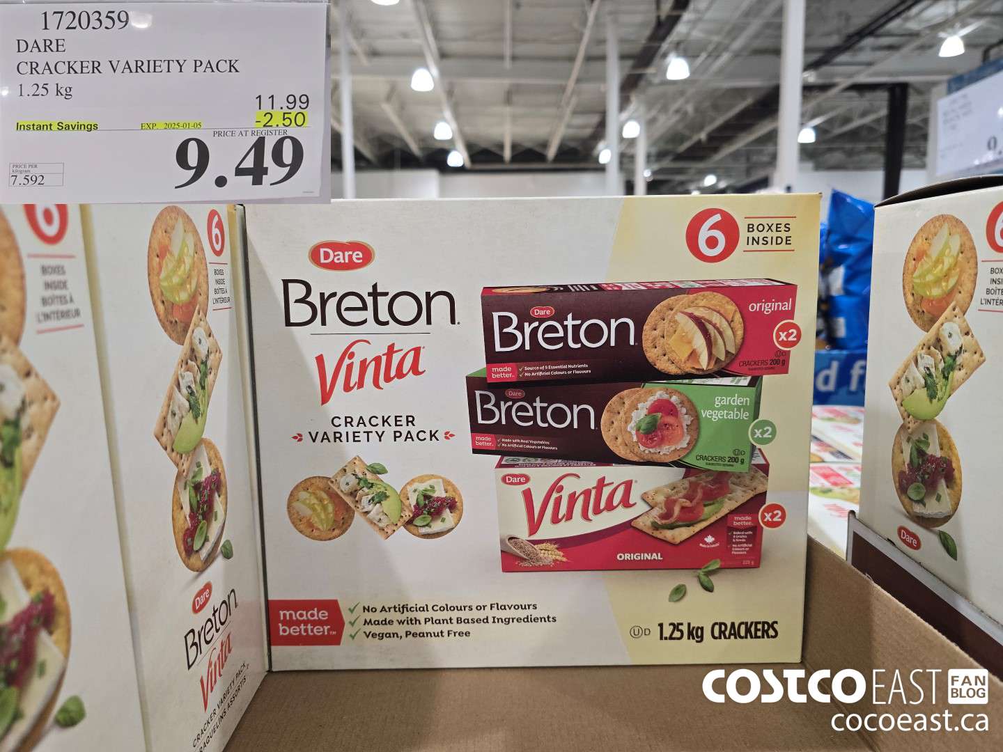 1720359 DARE CRACKER VARIETY PACK 1.25 kg ($2.50 INSTANT SAVINGS EXPIRES ON 2025-01-05) $9.49