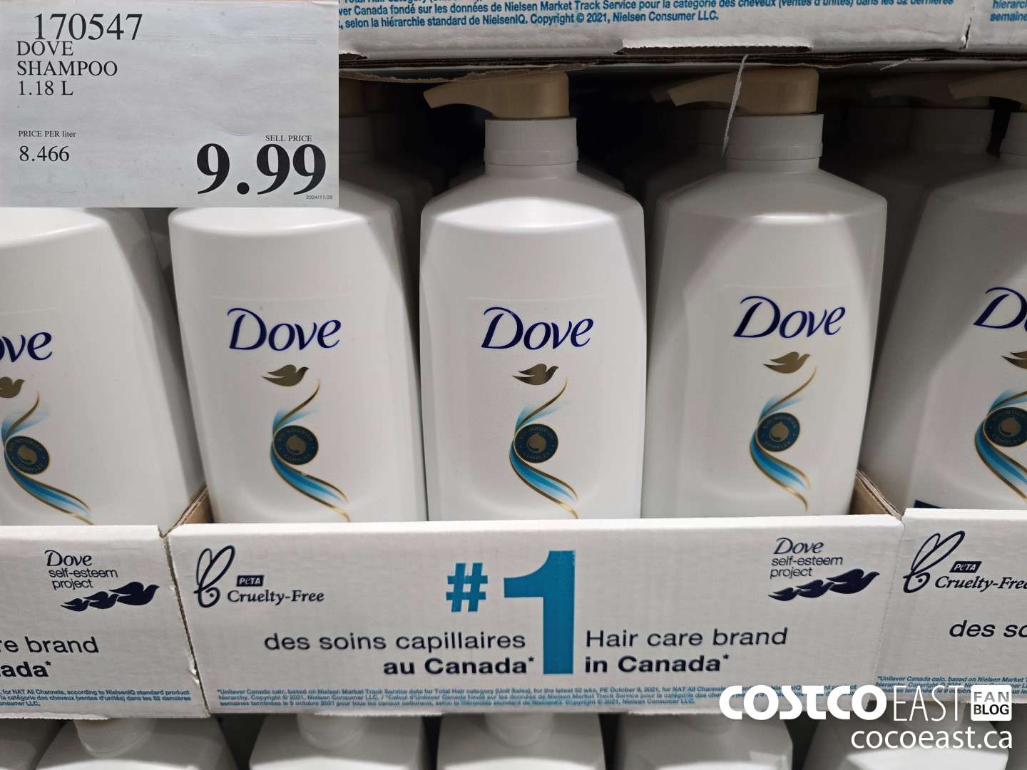 170547 DOVE SHAMPOO 1.18 L $9.99