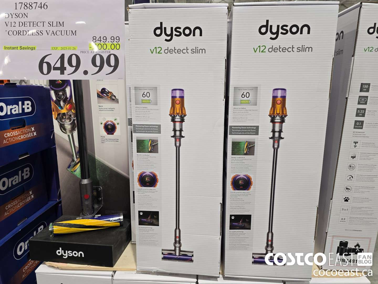 1788746 DYSON V12 DETECT SLIM CORDLESS VACUUM ($200.00 INSTANT SAVINGS EXPIRES ON 2025-01-26) $649.99