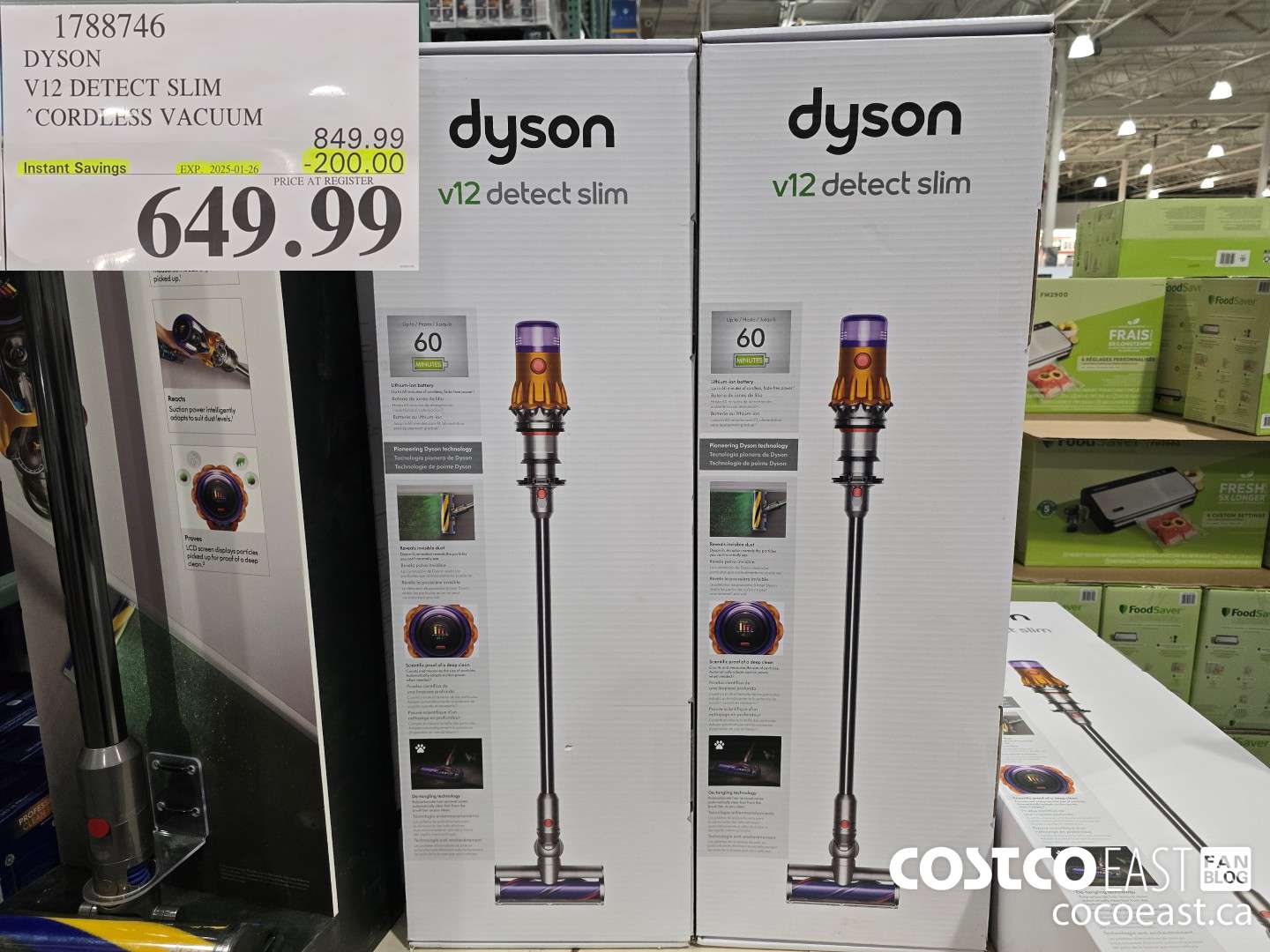1788746 DYSON V12 DETECT SLIM CORDLESS VACUUM ($200.00 INSTANT SAVINGS EXPIRES ON 2025-01-26) $649.99