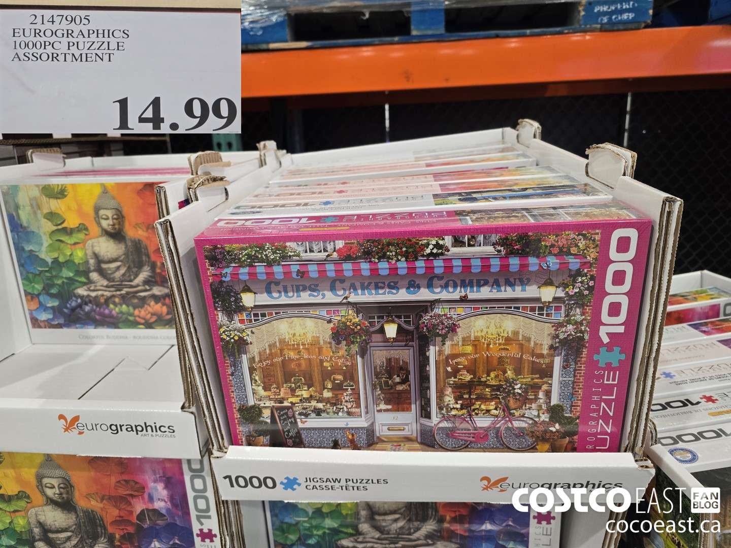 2147905 EUROGRAPHICS 1000PC PUZZLE ASSORTMENT $14.99