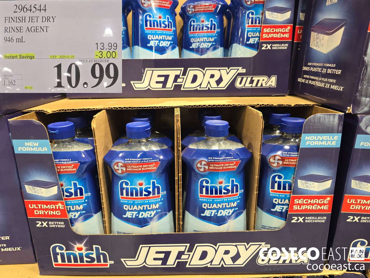 2964544 FINISH JET DRY ULTRA RINSE AGENT 946 ml ($3.00 INSTANT SAVINGS EXPIRES ON 2025-01-19) $10.99