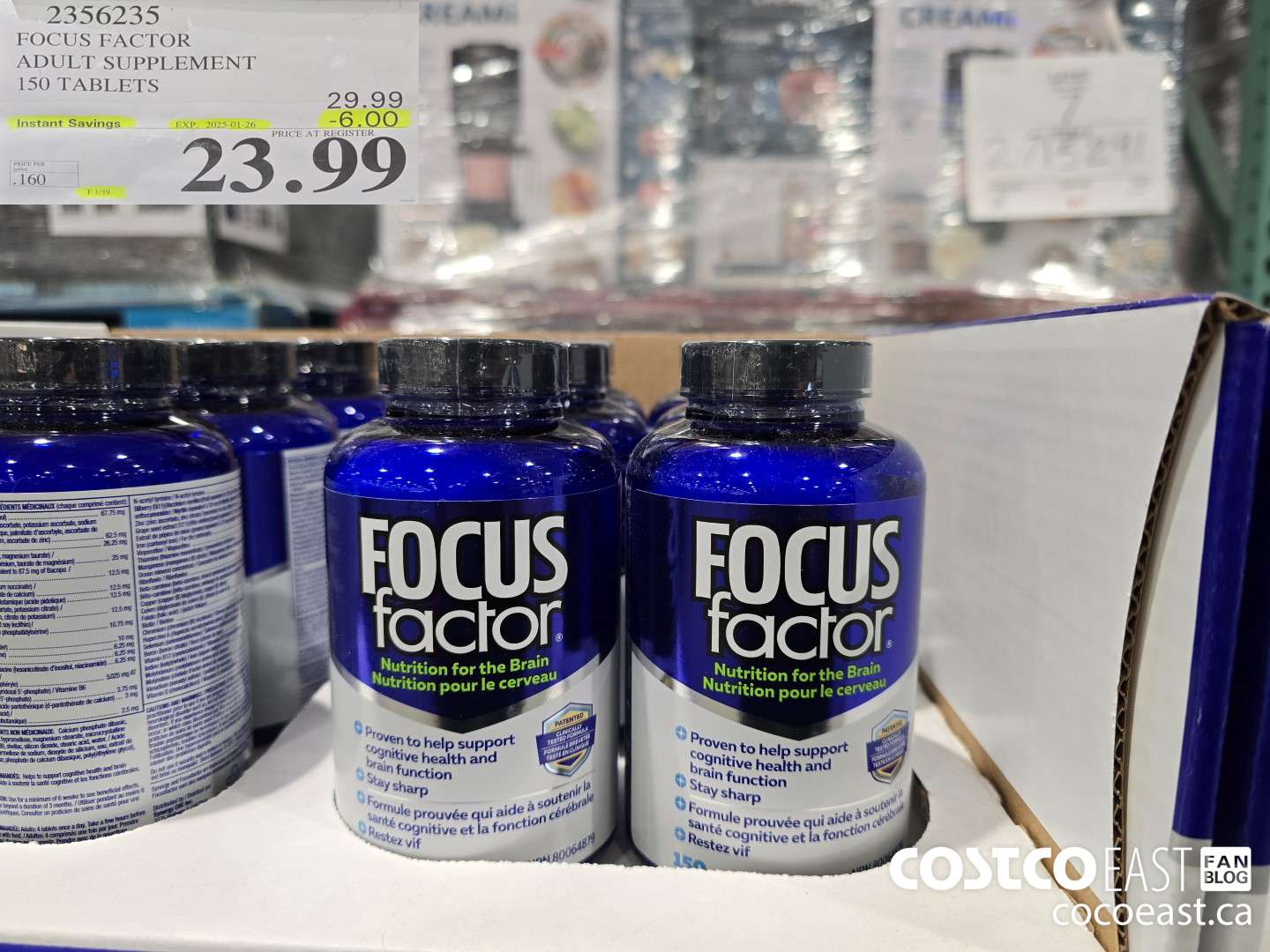 2356235 FOCUS FACTOR ADULT 150 TABLETS ($6.00 INSTANT SAVINGS EXPIRES ON 2025-01-26) $23.99