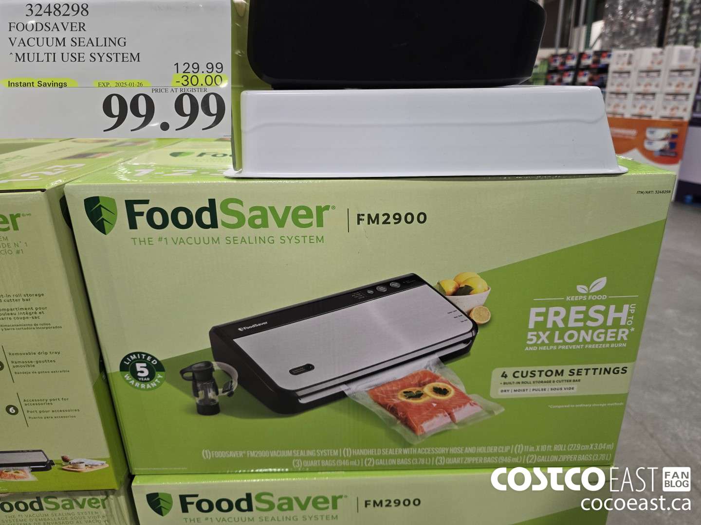 3248298 FOODSAVER VACUUM SEALING MULTI USE SYSTEM ($30.00 INSTANT SAVINGS EXPIRES ON 2025-01-26) $99.99