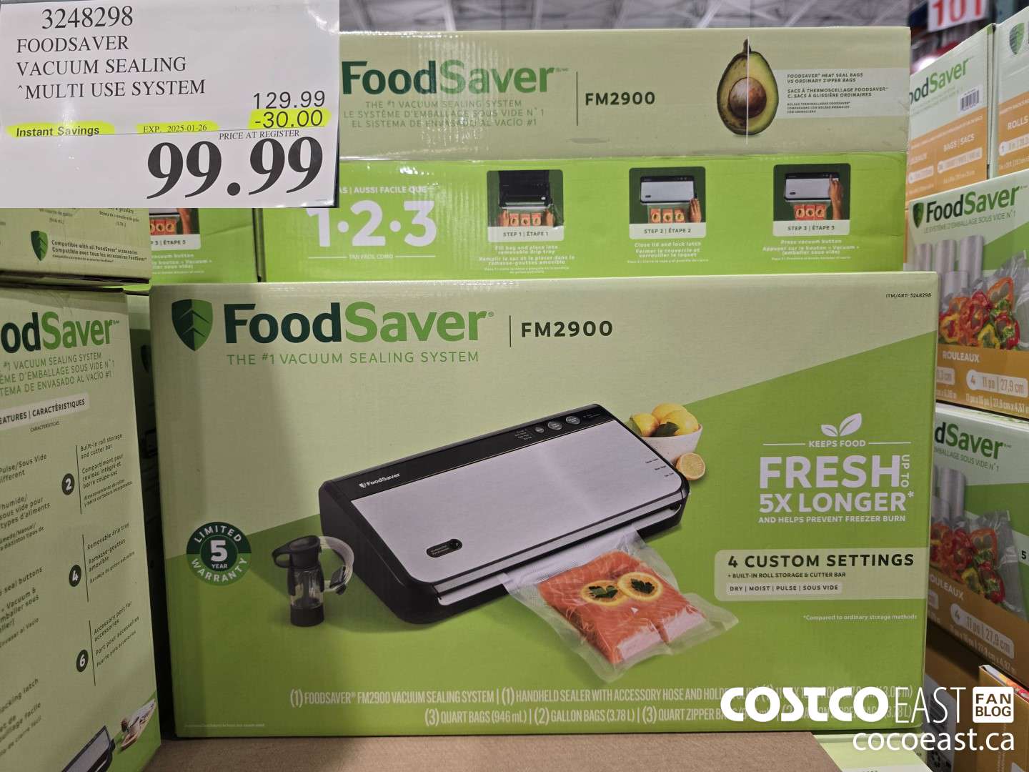 3248298 FOODSAVER VACUUM SEALING MULTI USE SYSTEM ($30.00 INSTANT SAVINGS EXPIRES ON 2025-01-26) $99.99