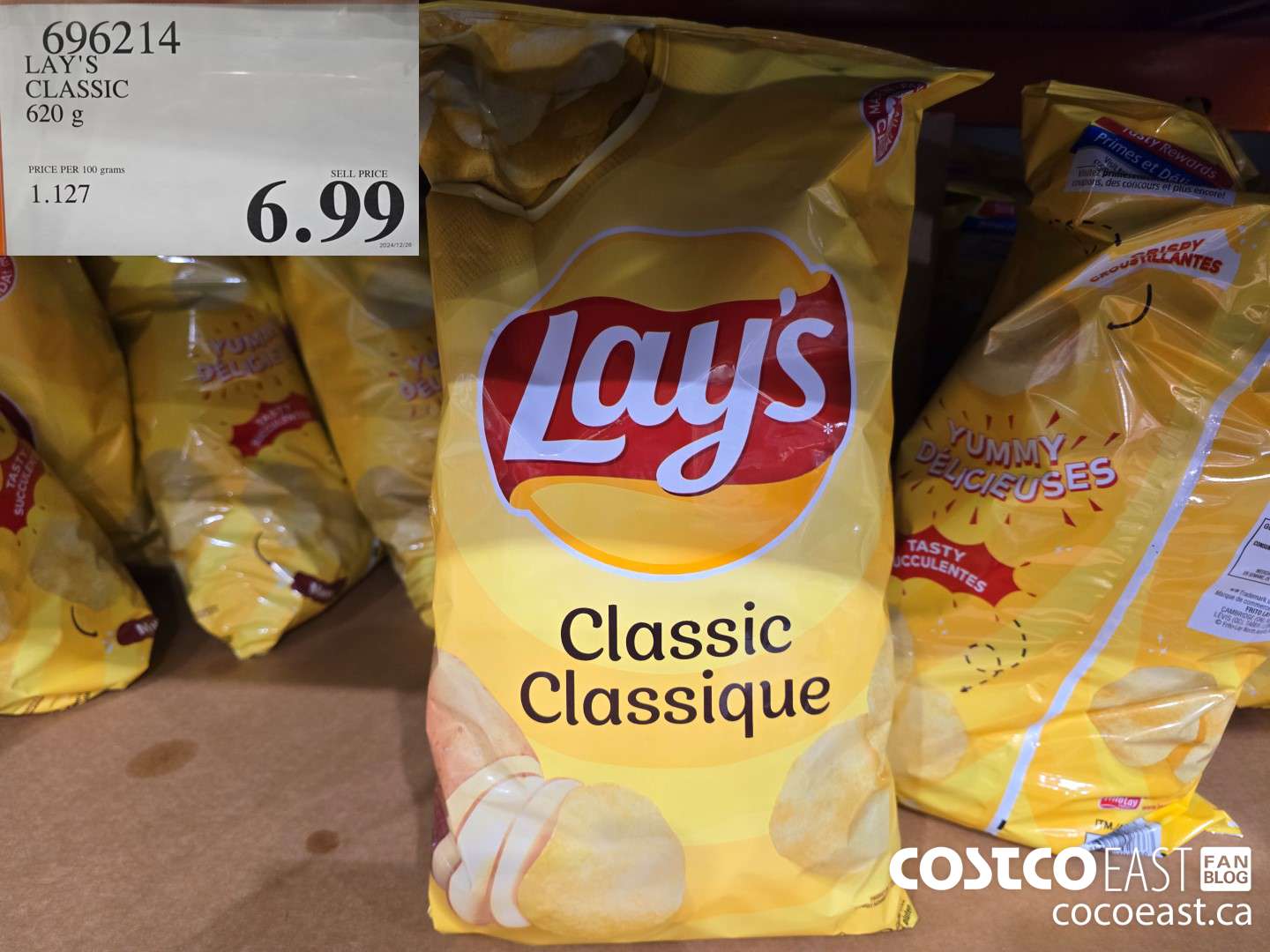 696214 FRITO LAY LAYS CLASSIC 620 G $6.99