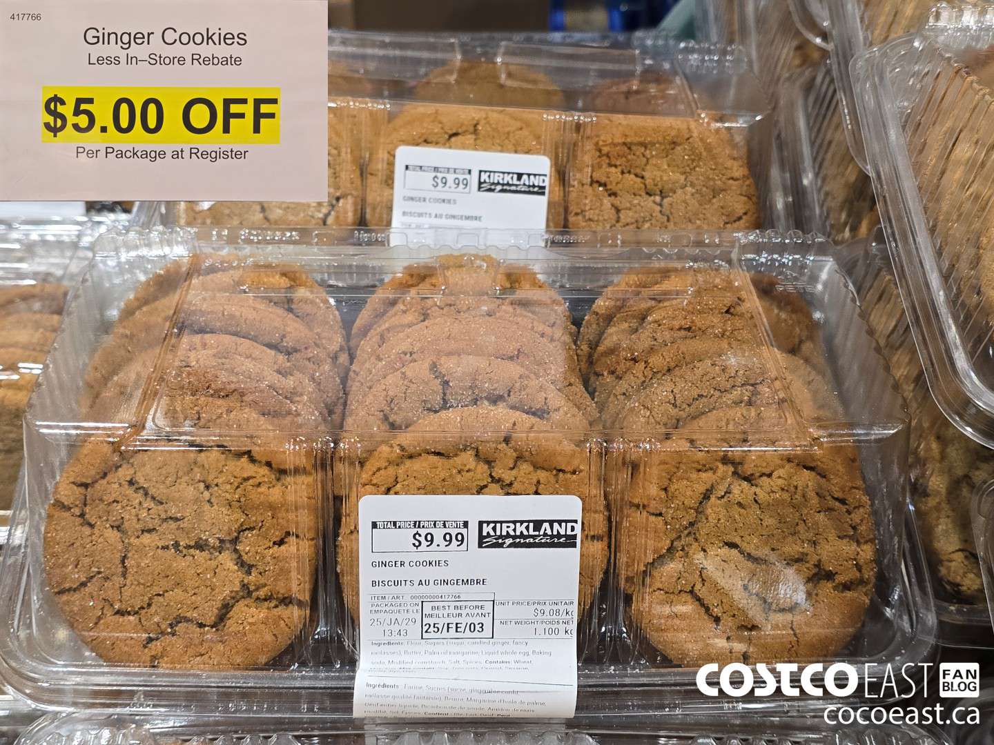 417766 GINGER COOKIES $5.00