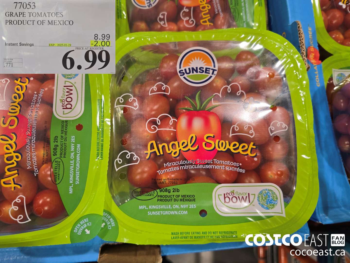77053 GRAPE TOMATOES PRODUCT OF MEXICO ($2.00 INSTANT SAVINGS EXPIRES ON 2025-01-19) $6.99