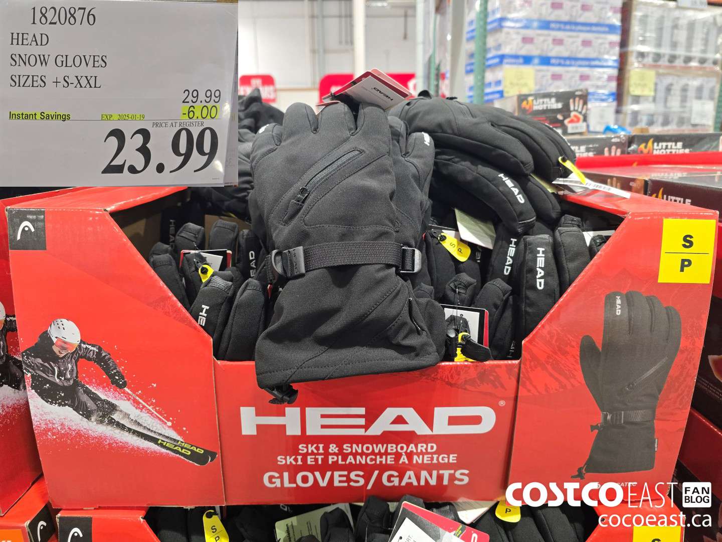 1820876 HEAD SNOW GLOVES SIZES +S-XXL ($6.00 INSTANT SAVINGS EXPIRES ON 2025-01-19) $23.99