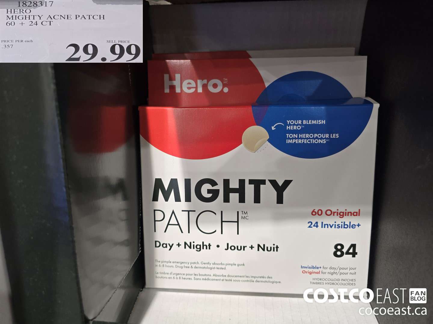 1828317 HERO MIGHTY ACNE PATCH 60 + 24 CT $29.99
