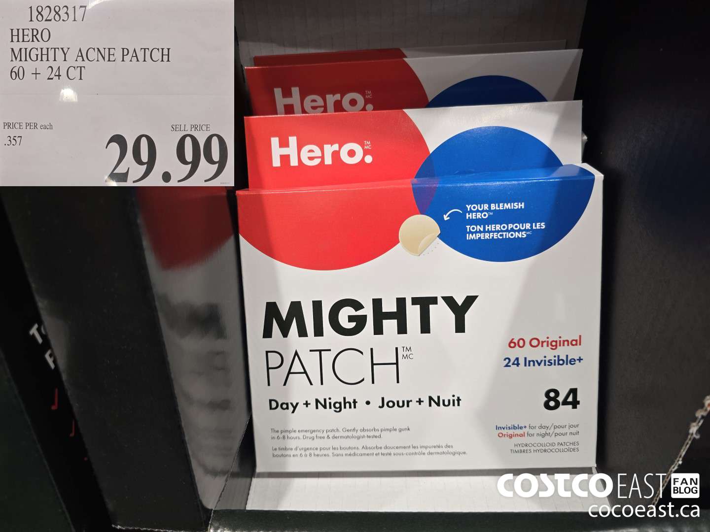 1828317 HERO MIGHTY ACNE PATCH 60 + 24 CT $29.99
