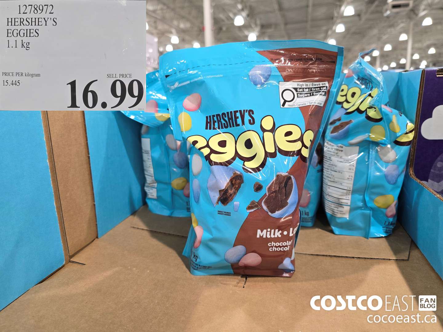 1278972 HERSHEY'S EGGIES 1.1 kg $16.99