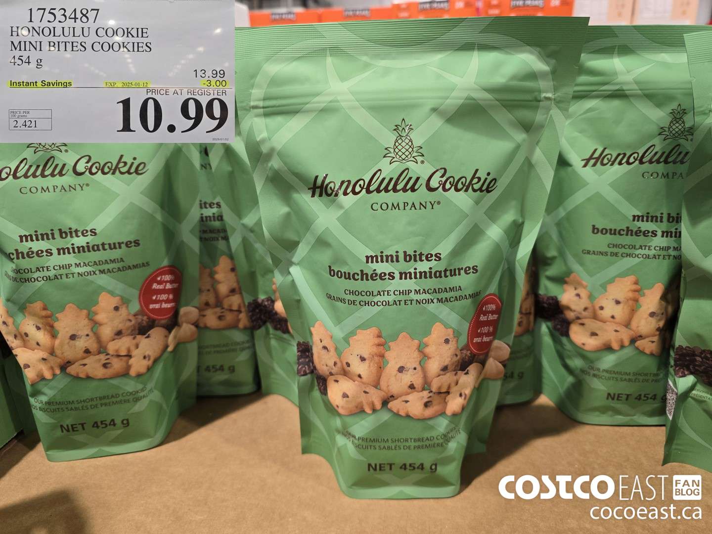 1753487 HONOLULU COOKIE MINI BITES COOKIES 454 g ($3.00 INSTANT SAVINGS EXPIRES ON 2025-01-12) $10.99