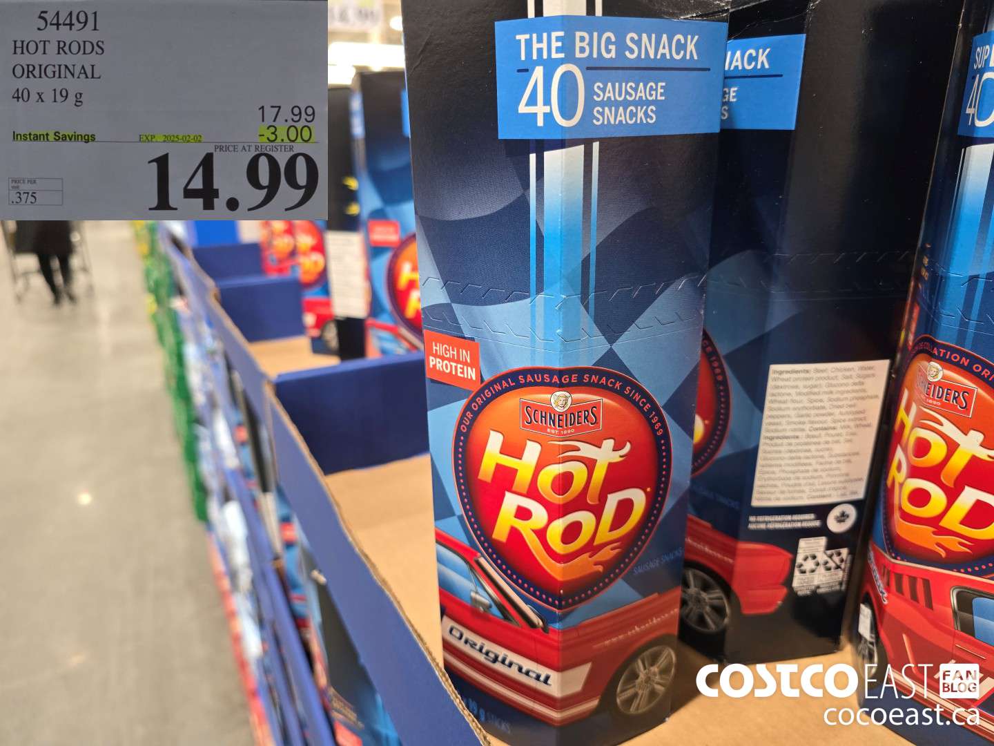 54491 HOT RODS ORIGINAL 40 x 19g ($3.00 INSTANT SAVINGS EXPIRES ON 2025-02-02) $14.99