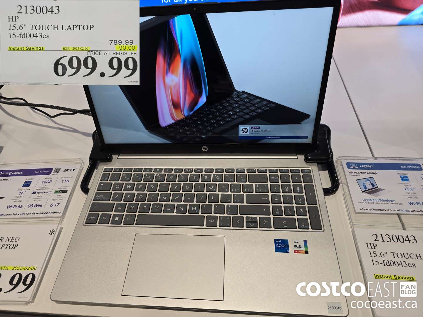 2130043 HP 15.6 TOUCH LAPTOP 15-fd0043ca ($90.00 INSTANT SAVINGS EXPIRES ON 2025-02-09) $699.99