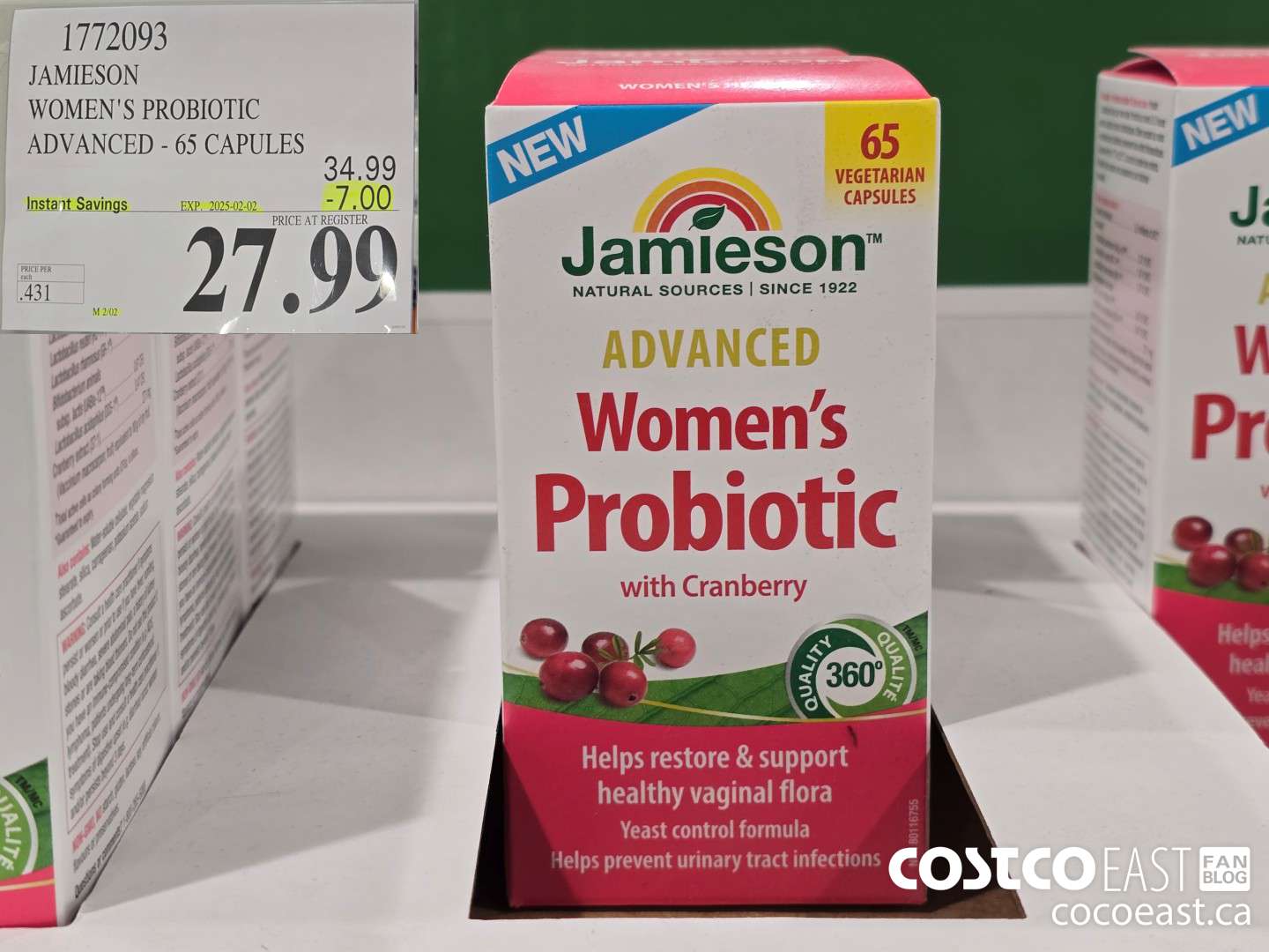 1772093 JAMIESON WOMEN'S PROBIOTIC ADVANCED - 65 CAPULES ($7.00 INSTANT SAVINGS EXPIRES ON 2025-02-02) $27.99