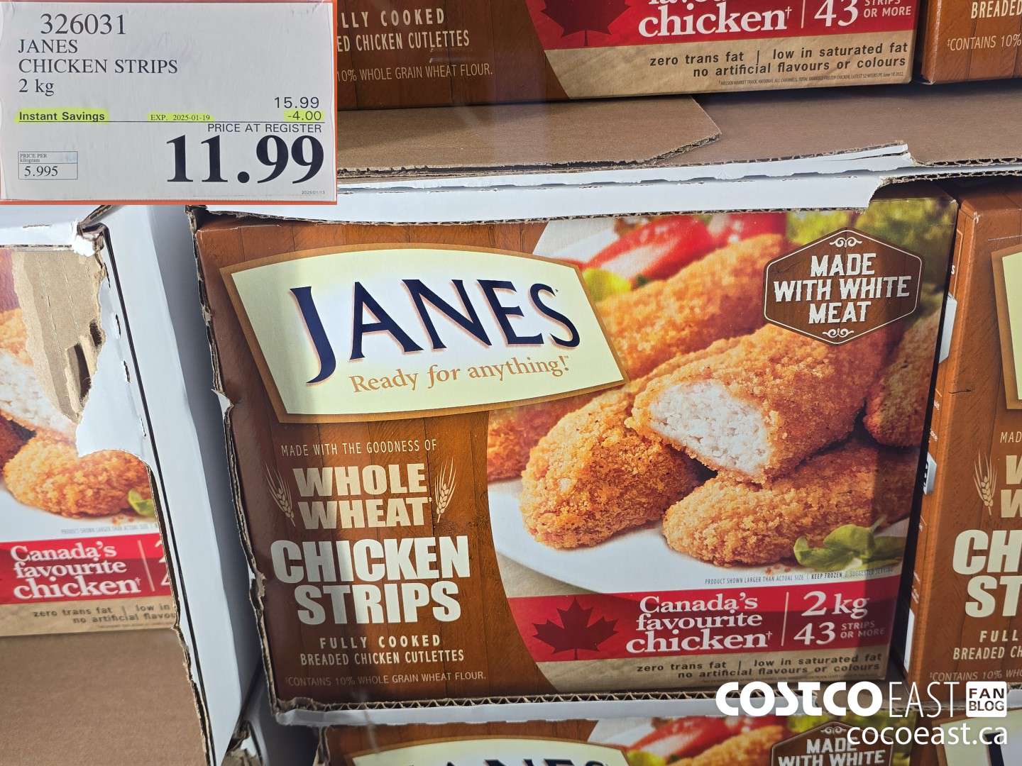 326031 JANES CHICKEN STRIPS 2 kg ($4.00 INSTANT SAVINGS EXPIRES ON 2025-01-19) $11.99