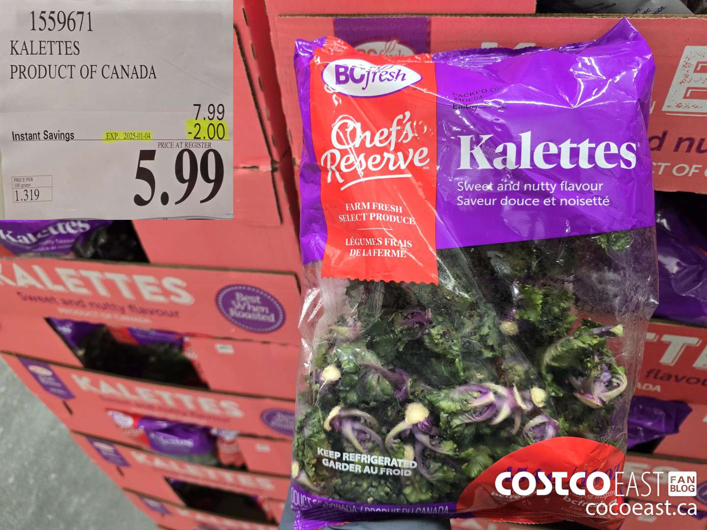 1559671 KALETTES PRODUCT OF CANADA ($2.00 INSTANT SAVINGS EXPIRES ON 2025-01-04) $5.99