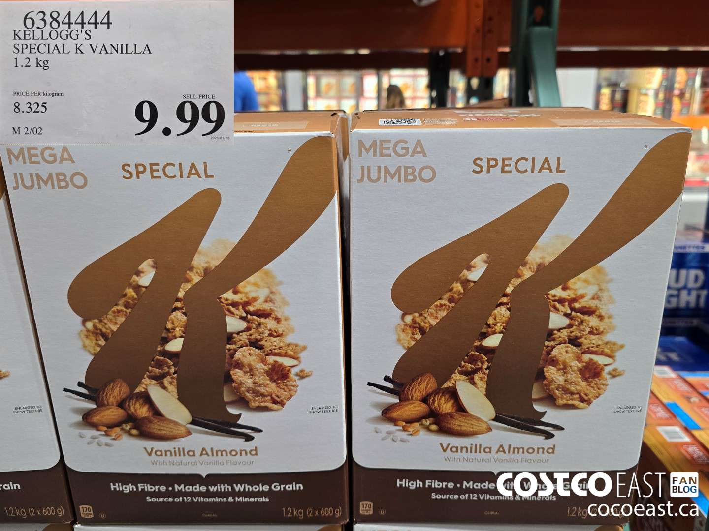 6384444 KELLOGG'S SPECIAL K VANILLA 1.2 KG $9.99