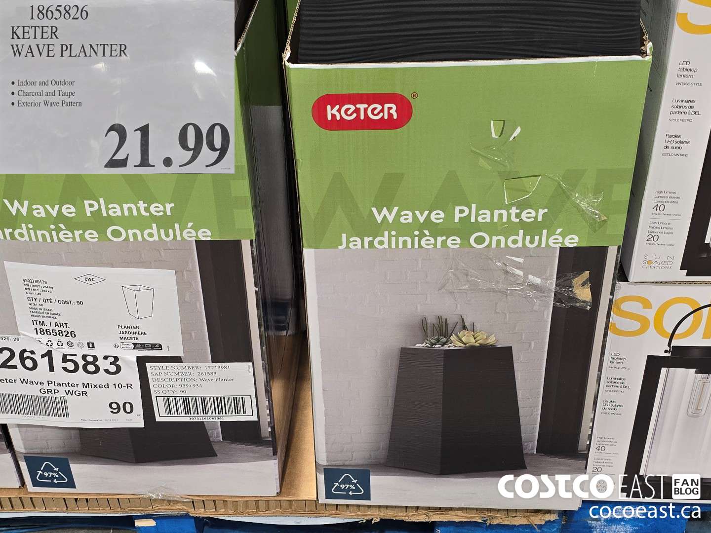 1865826 KETER WAVE PLANTER $21.99