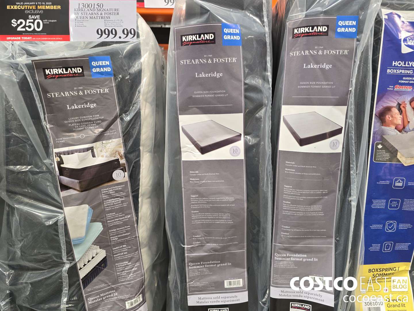 1300150 KIRKLAND SIGNATURE BY STEARNS & FOSTER QUEEN MATTRESS ($250.00 INSTANT SAVINGS EXPIRES ON 2025-01-19) $749.99