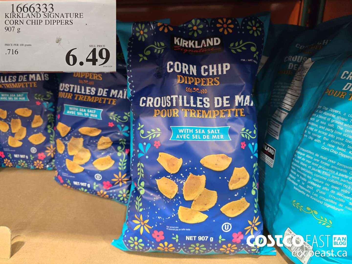 1666333 KIRKLAND SIGNATURE CORN CHIP DIPPERS 907 g $6.49