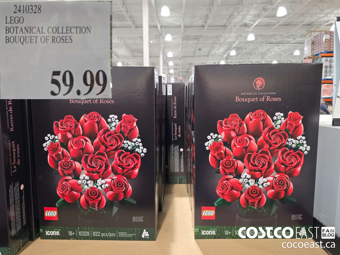2410328 LEGO BOTANICAL COLLECTION BOUQUET OF ROSES $59.99