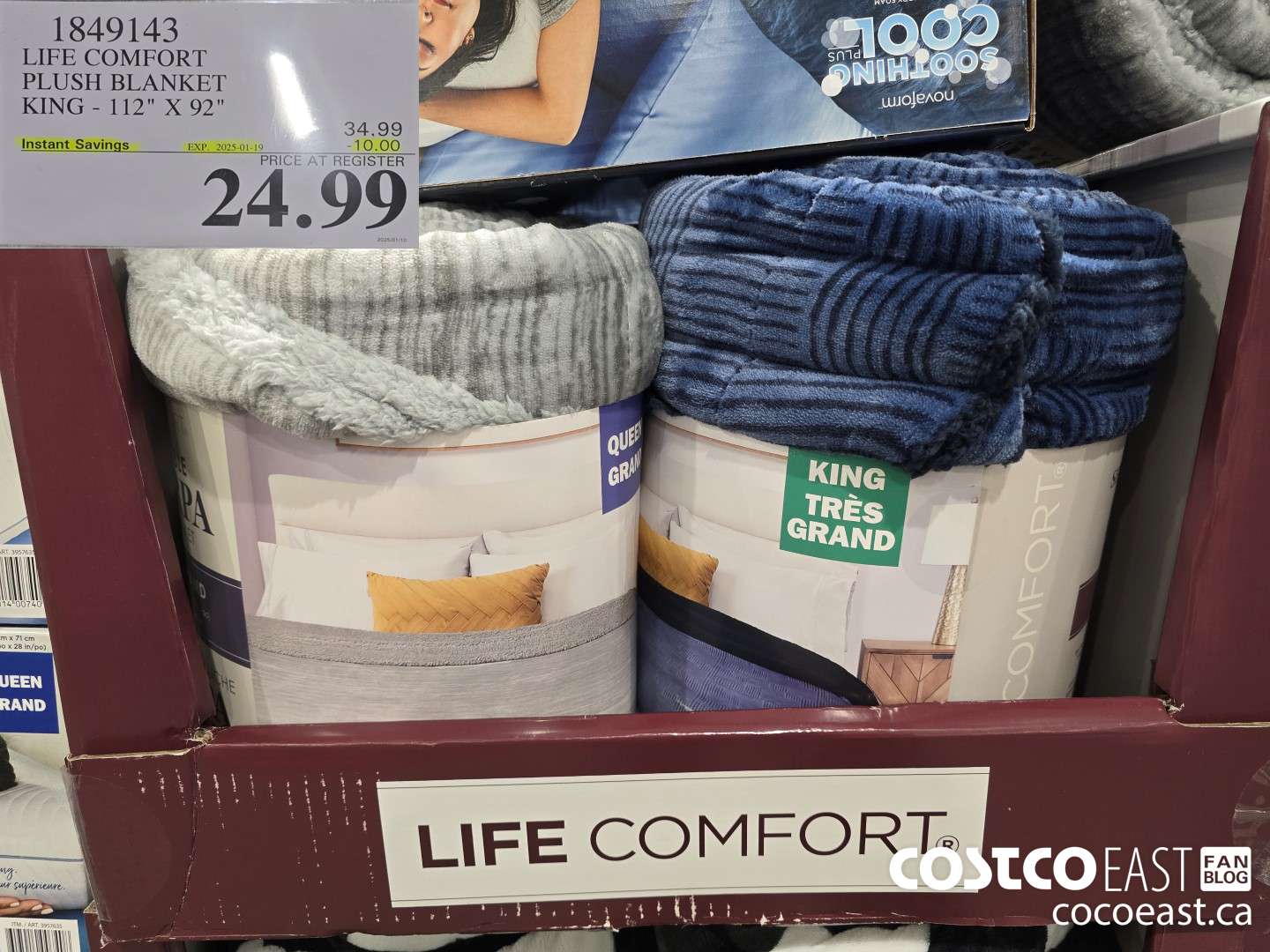 1849143 LIFE COMFORT PLUSH BLANKET KING 112