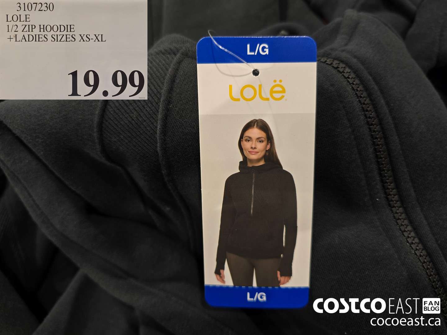 3107230 LOLE 1/2 ZIP HOODIE +LADIES SIZES XS-XL $19.99