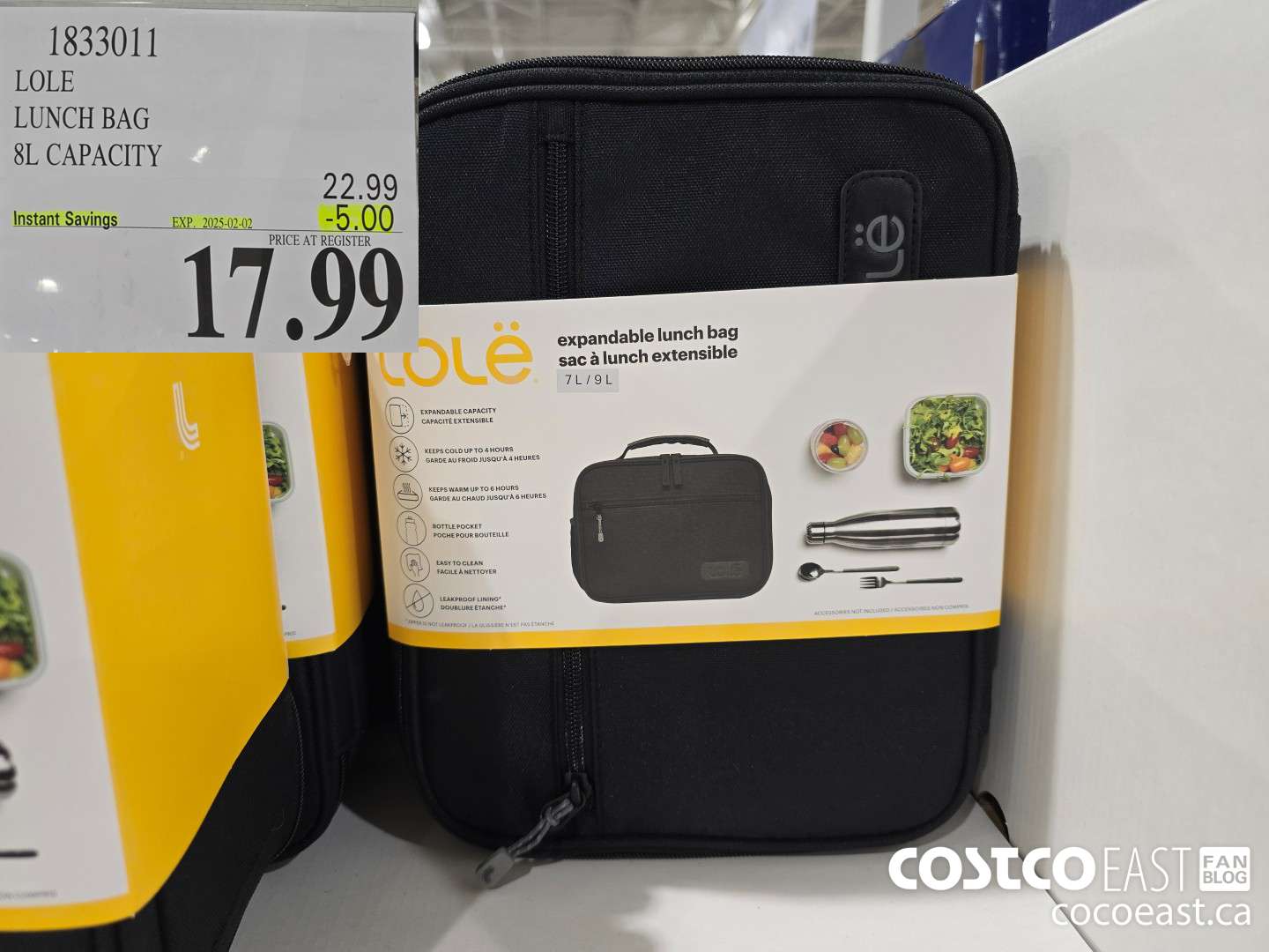1833011 LOLE LUNCH BAG 8L CAPACITY ($5.00 INSTANT SAVINGS EXPIRES ON 2025-02-02) $17.99
