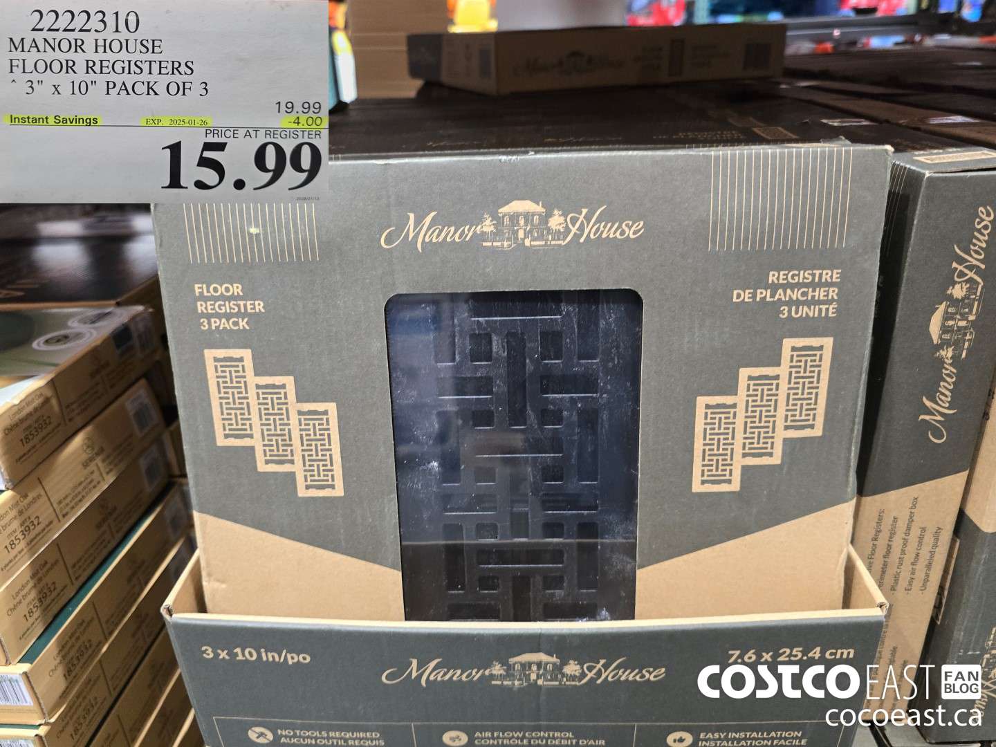 2222310 MANOR HOUSE FLOOR REGISTERS 3