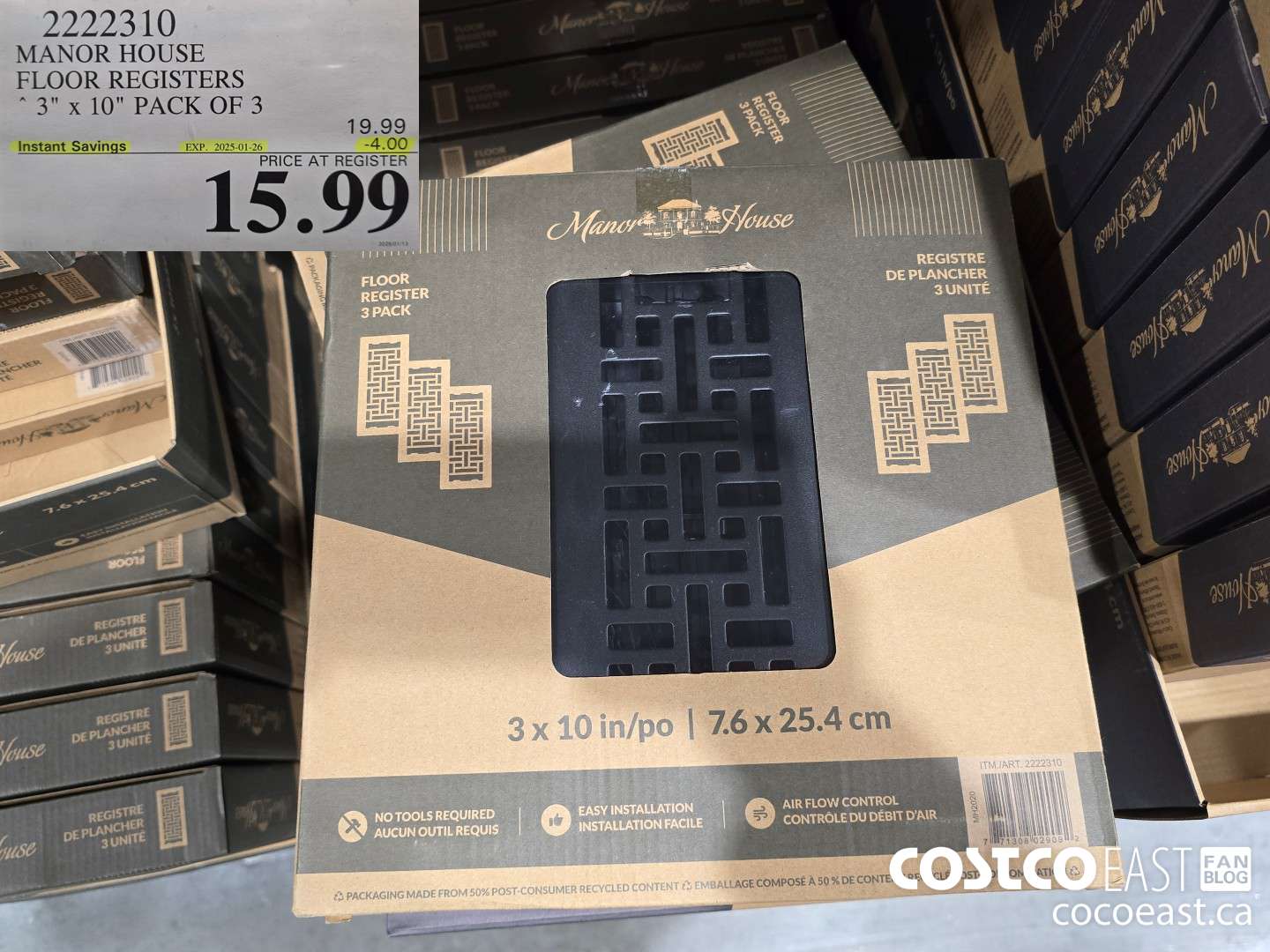 2222310 MANOR HOUSE FLOOR REGISTERS 3