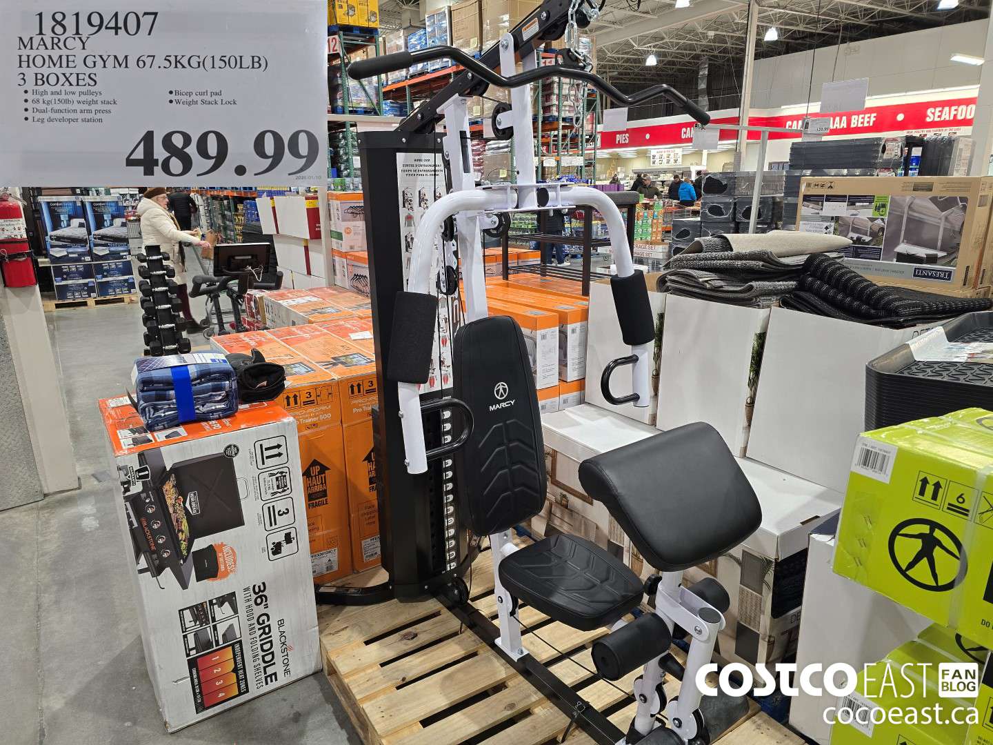 1819407 MARCY HOME GYM 67.5KG (150LB) 3 BOXES $489.99