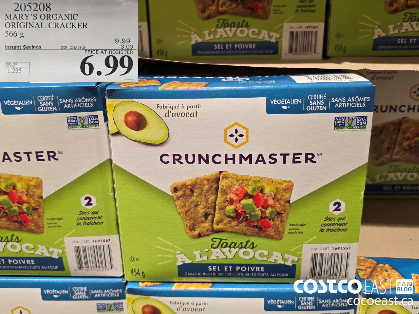 205208 MARY'S ORGANIC ORIGINAL CRACKER 566 G ($3.00 INSTANT SAVINGS EXPIRES ON 2025-01-26) $6.99