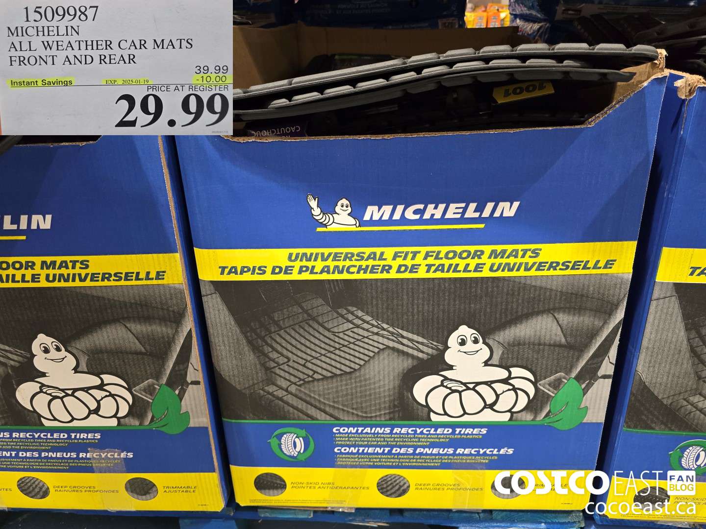 1509987 MICHELIN ALL WEATHER CAR MATS FRONT AND REAR ($10.00 INSTANT SAVINGS EXPIRES ON 2025-01-19) $29.99