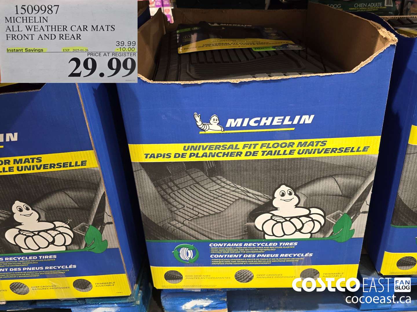 1509987 MICHELIN ALL WEATHER CAR MATS FRONT AND REAR ($10.00 INSTANT SAVINGS EXPIRES ON 2025-01-26) $29.99