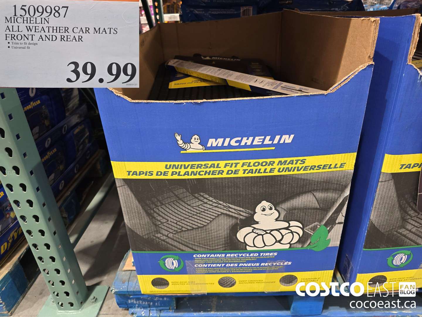 1509987 MICHELIN ALL WEATHER CAR MATS FRONT AND REAR $39.99