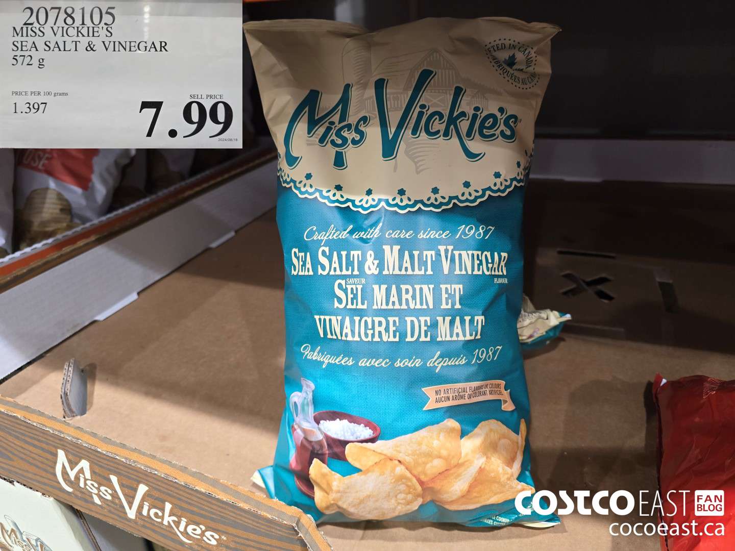 2078105 MISS VICKIES SEA SALT & VINEGAR 572 G $7.99