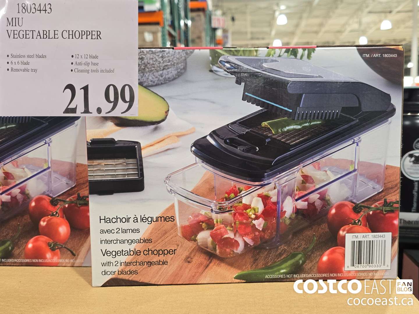 1803443 MIU VEGETABLE CHOPPER $21.99