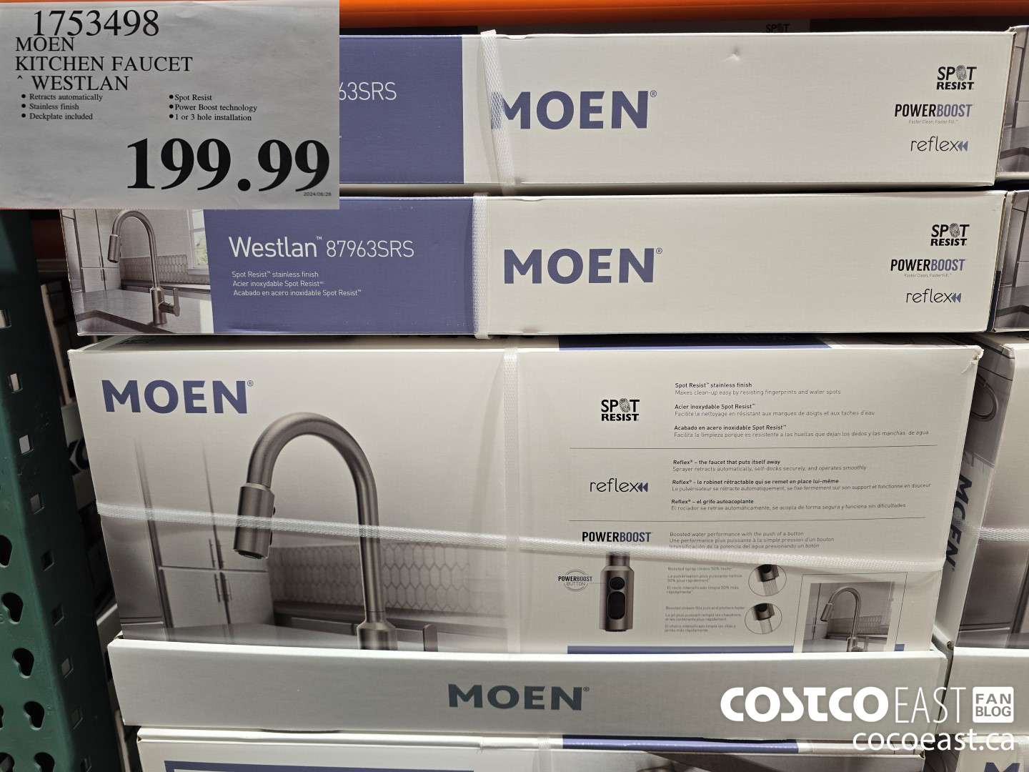 1753498 MOEN KITCHEN FAUCET * WESTLAN $199.99