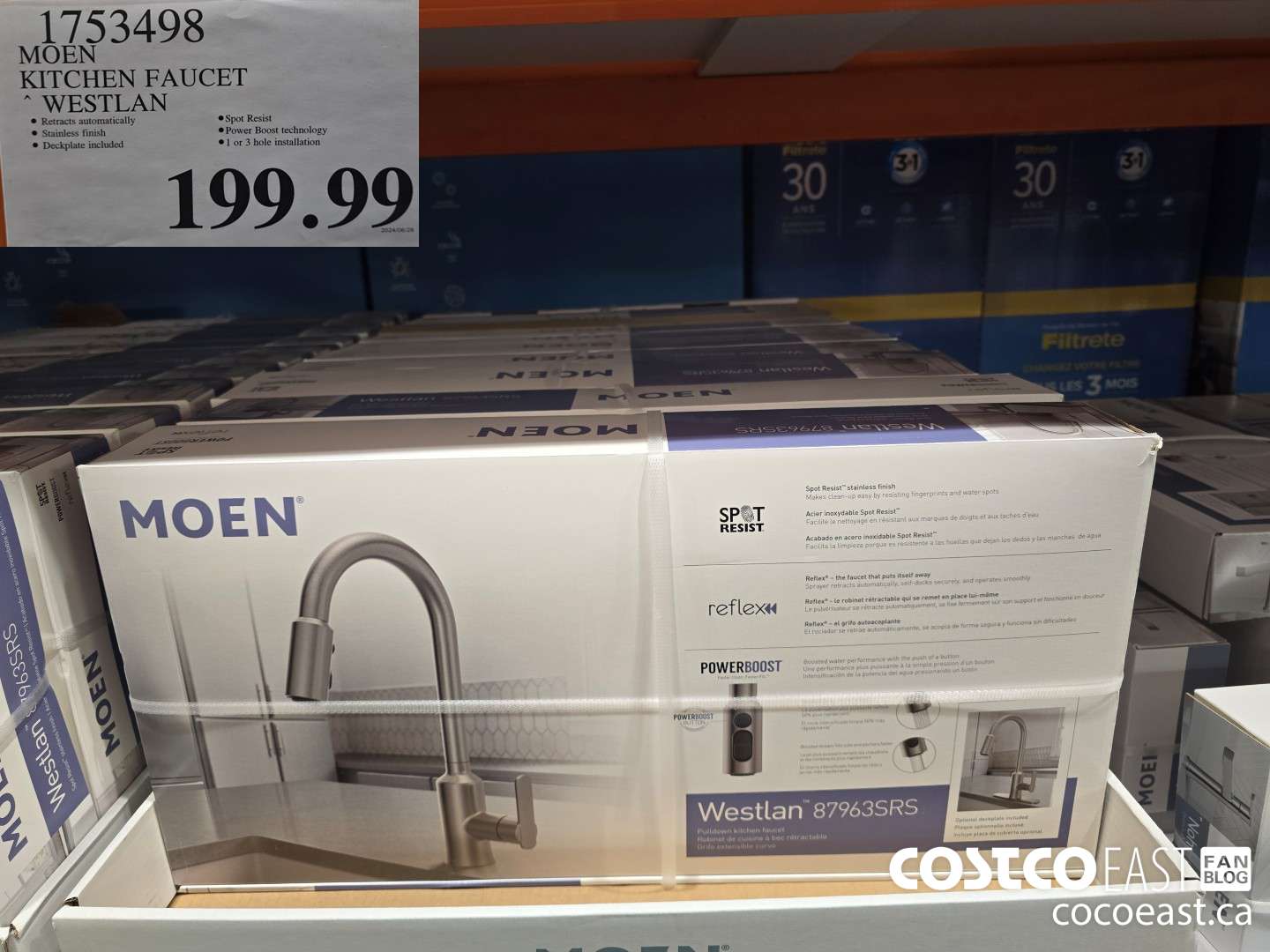 1753498 MOEN KITCHEN FAUCET * WESTLAN $199.99