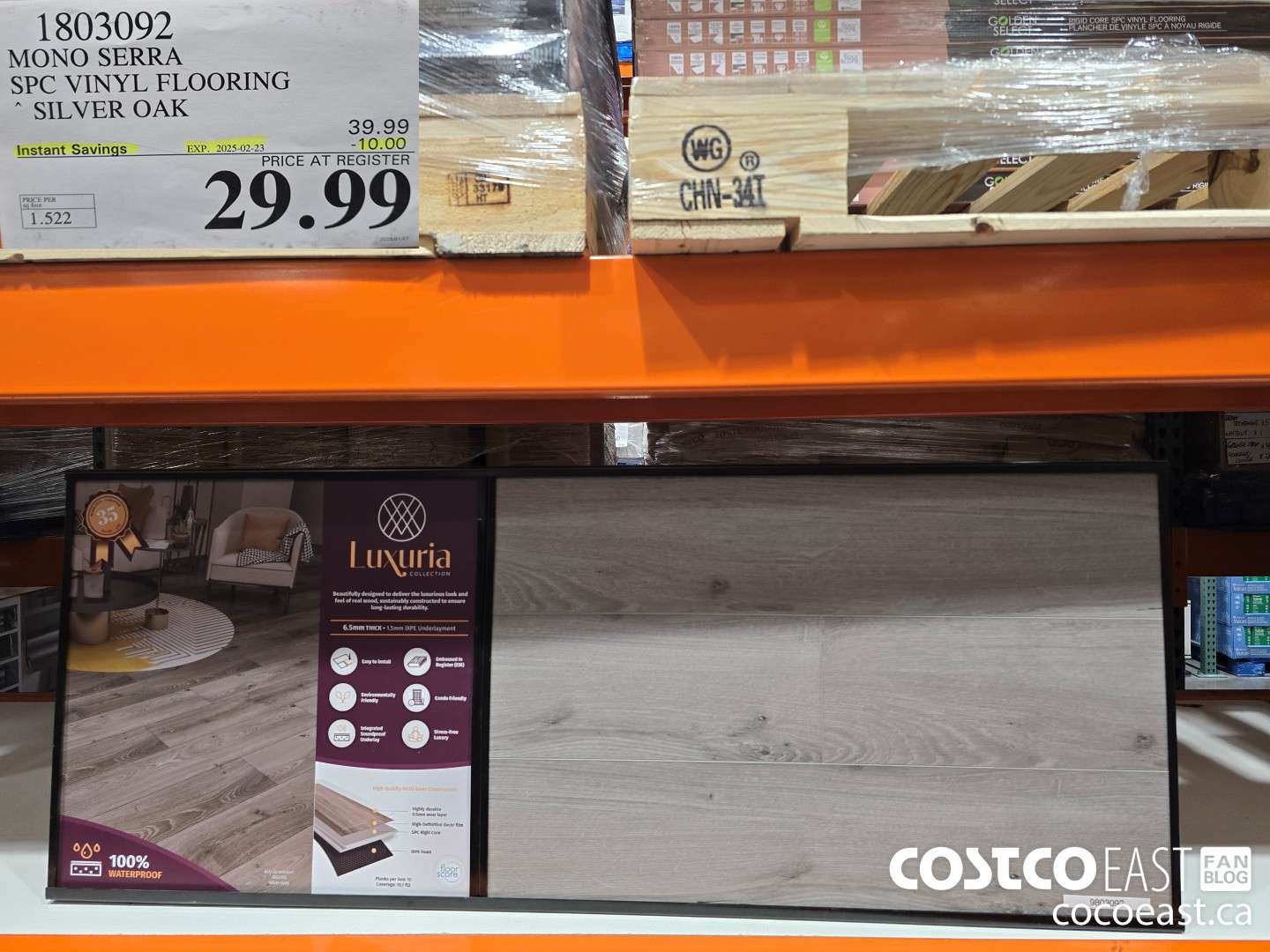 1803092 MONO SERRA SPC VINYL FLOORING SILVER OAK ($10.00 INSTANT SAVINGS EXPIRES ON 2025-02-23) $29.99