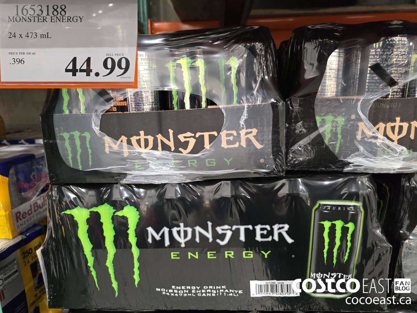 1653188 MONSTER ENERGY 24 x 473 mL $44.99
