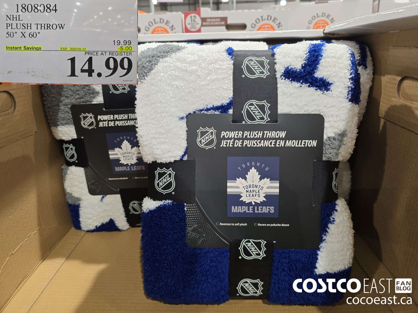 1808084 NHL PLUSH THROW 50