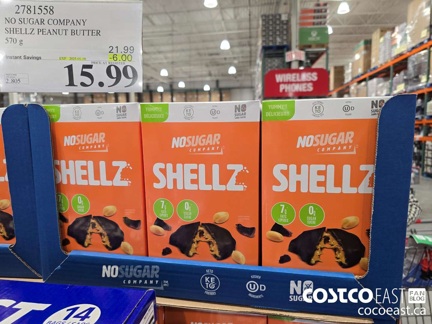 2781558 NO SUGAR COMPANY SHELLZ PEANUT BUTTER 570 G ($6.00 INSTANT SAVINGS EXPIRES ON 2025-01-19) $15.99