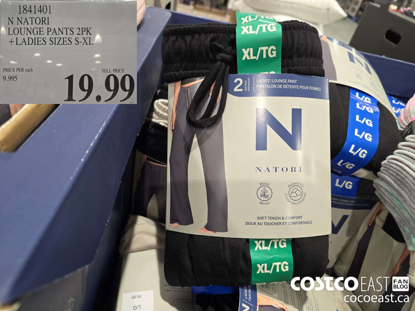 1841401 N NATORI LOUNGE PANTS 2PK +LADIES SIZES S-XL $19.99